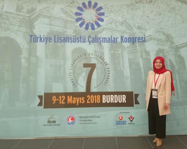 Turkish Language and Literature Department Research Assistant Seda Aydin joined Turkey Graduate Studies Congress