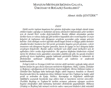 Prof. Dr. Ahmet Atillâ Şentürk'ün yeni makalesi Türk Kültürü İncelemeleri Dergisi A. Halûk Dursun Hatıra Sayısı'nda yayımlandı.