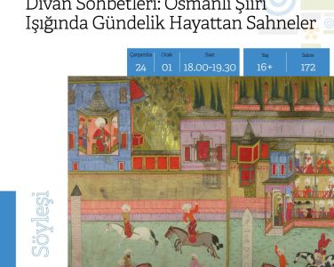 Prof. Dr. Ahmet Atillâ Şentürk ile ''Divan Sohbetleri'' Rami Kütüphanesinde devam ediyor. 24 Ocak 2024 Çarşamba günü gerçekleştirilecek olan söyleşinin konu başlığı ''Osmanlı Şiiri Işığında Gündelik Hayattan Sahneler'' şeklindedir.  Rezervasyon, Rami Kütüphanesinin web sayfasından yapılmalıdır: https://ramikutuphanesi.gov.tr/tr/etkinlikler/tum-etkinlikler/72458856-a573-4737-8360-9fcbaef71f18